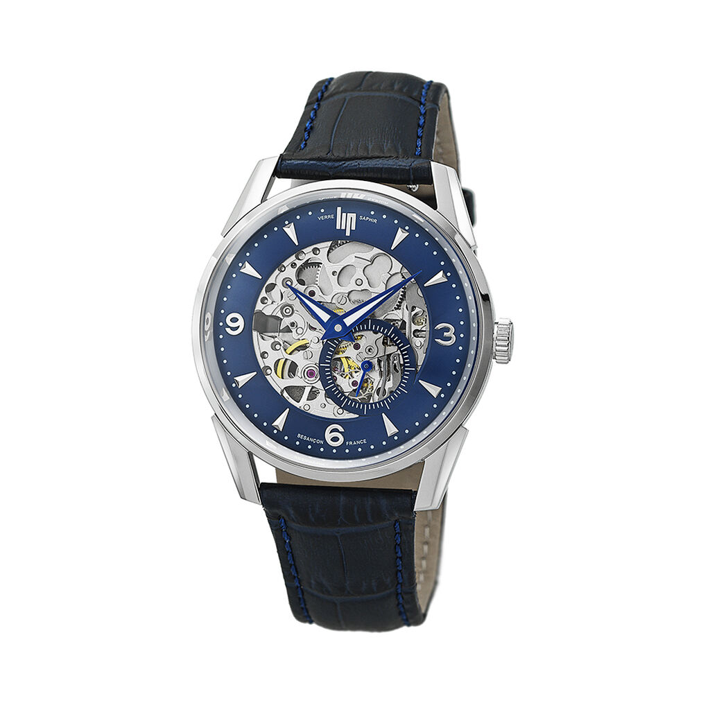 Montre Lip Himalaya Squelette Bleu - Montres automatiques Homme | Marc Orian