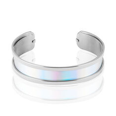 Bracelet Jonc Kayssi Acier Blanc - Bracelets jonc Femme | Marc Orian