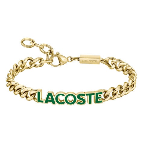 Bracelet Lacoste Script Acier Jaune - Bracelets cha&icirc;nes Homme | Marc Orian
