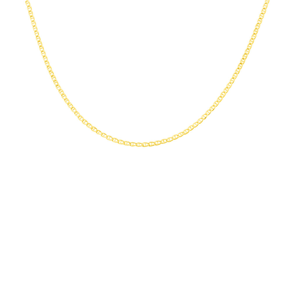 Collier Capucin Or Jaune Maille Marine Plate - Chaines Homme | Marc Orian