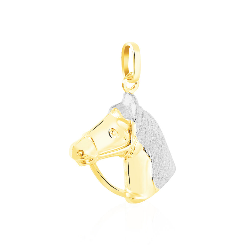 Pendentif Hillel Cheval Or Bicolore - Pendentifs Famille | Marc Orian