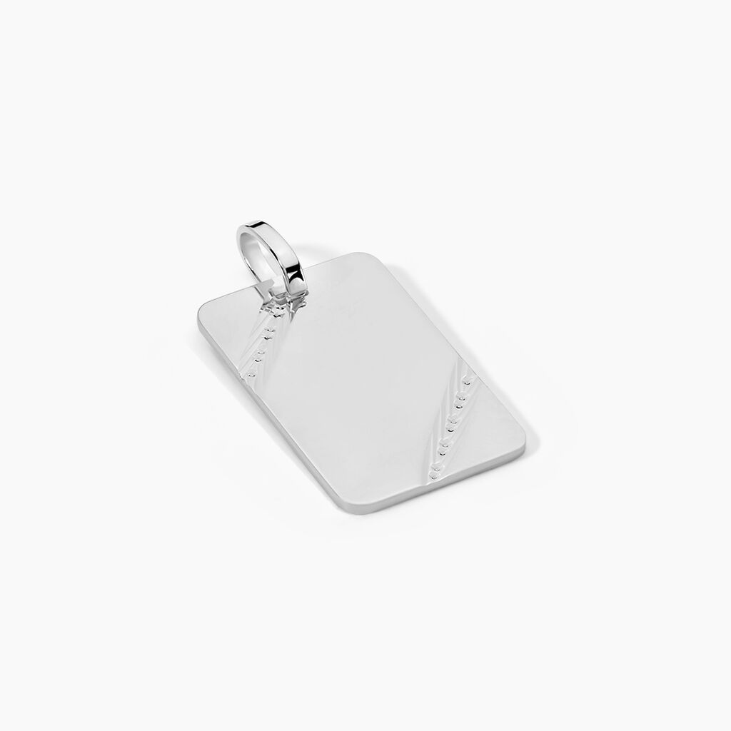 Pendentif Ceren Argent Blanc - Bijoux personnalis&eacute;s Famille | Marc Orian