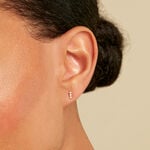 Boucles D'Oreilles Puces Poem Argent Jaune P&eacute;ridot Oxyde De Zirconium - Puces Femme | Marc Orian