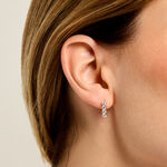 Boucles D'Oreilles Puces Evdokia Argent Blanc Oxyde De Zirconium - Puces Femme | Marc Orian