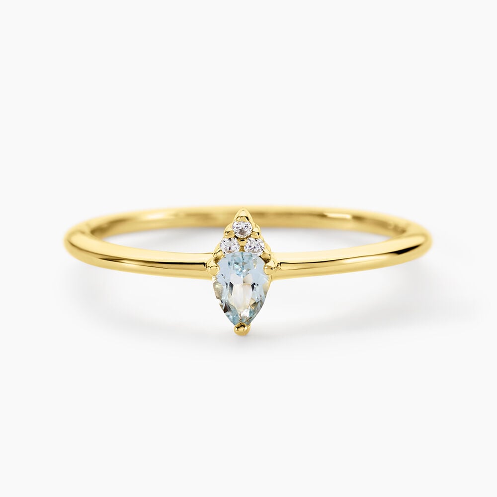 Bague Poem Argent Jaune Topaze Oxyde De Zirconium - Bagues pierres fines Femme | Marc Orian