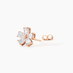 Boucles D'oreilles Puces Siriana Argent Rose Oxyde De Zirconium - Puces Femme | Marc Orian