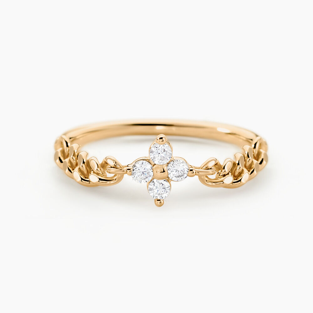 Bague Serenity Plaque Or Jaune Oxyde De Zirconium - Bagues avec pierre Femme | Marc Orian