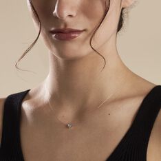 Collier Nylon Argent Blanc Oxyde - Colliers Femme | Marc Orian