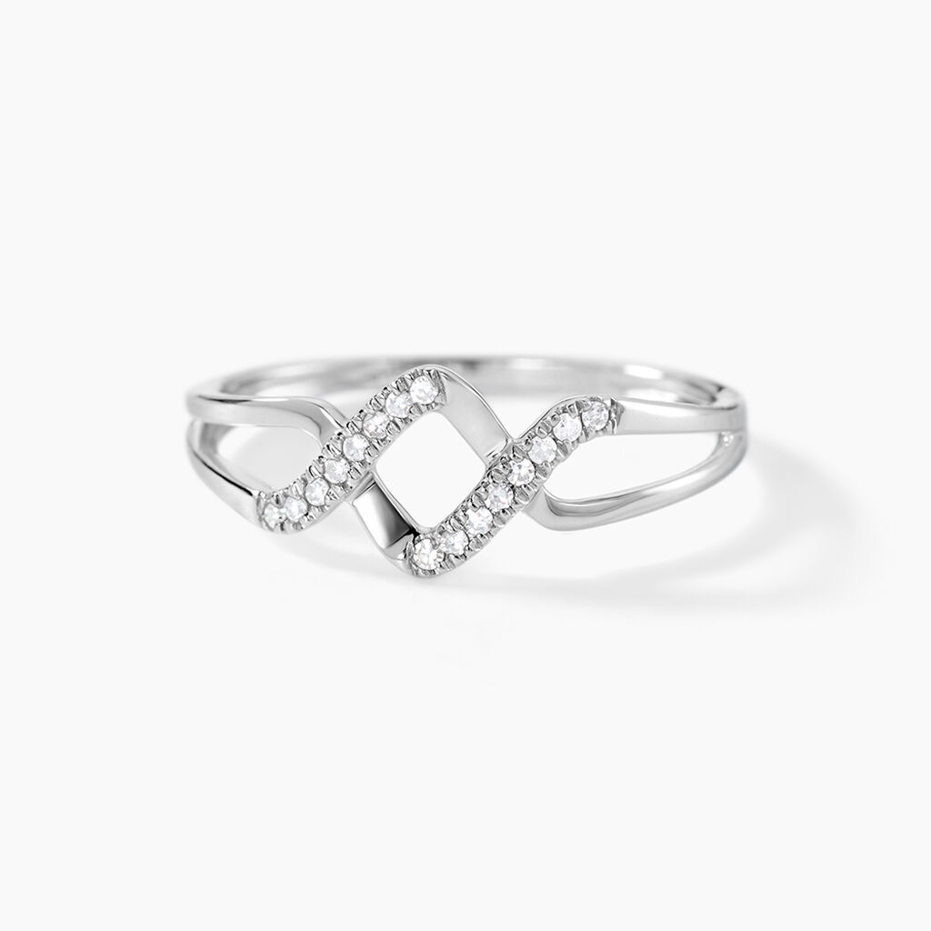 Bague Loula Or Blanc Diamant - Bagues pierres pr&eacute;cieuses Femme | Marc Orian