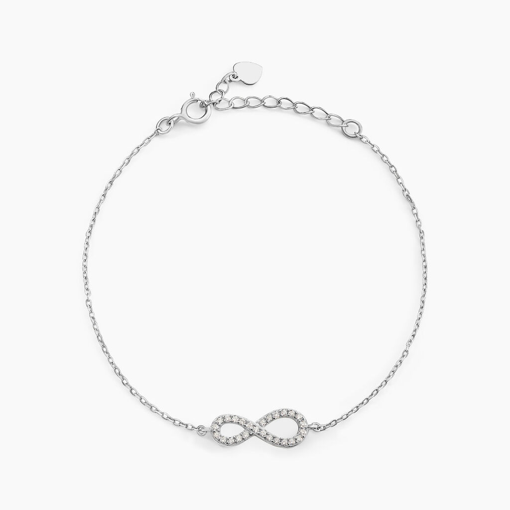 Bracelet Veda Argent Blanc Oxyde De Zirconium - Bracelets chaînes Femme | Marc Orian