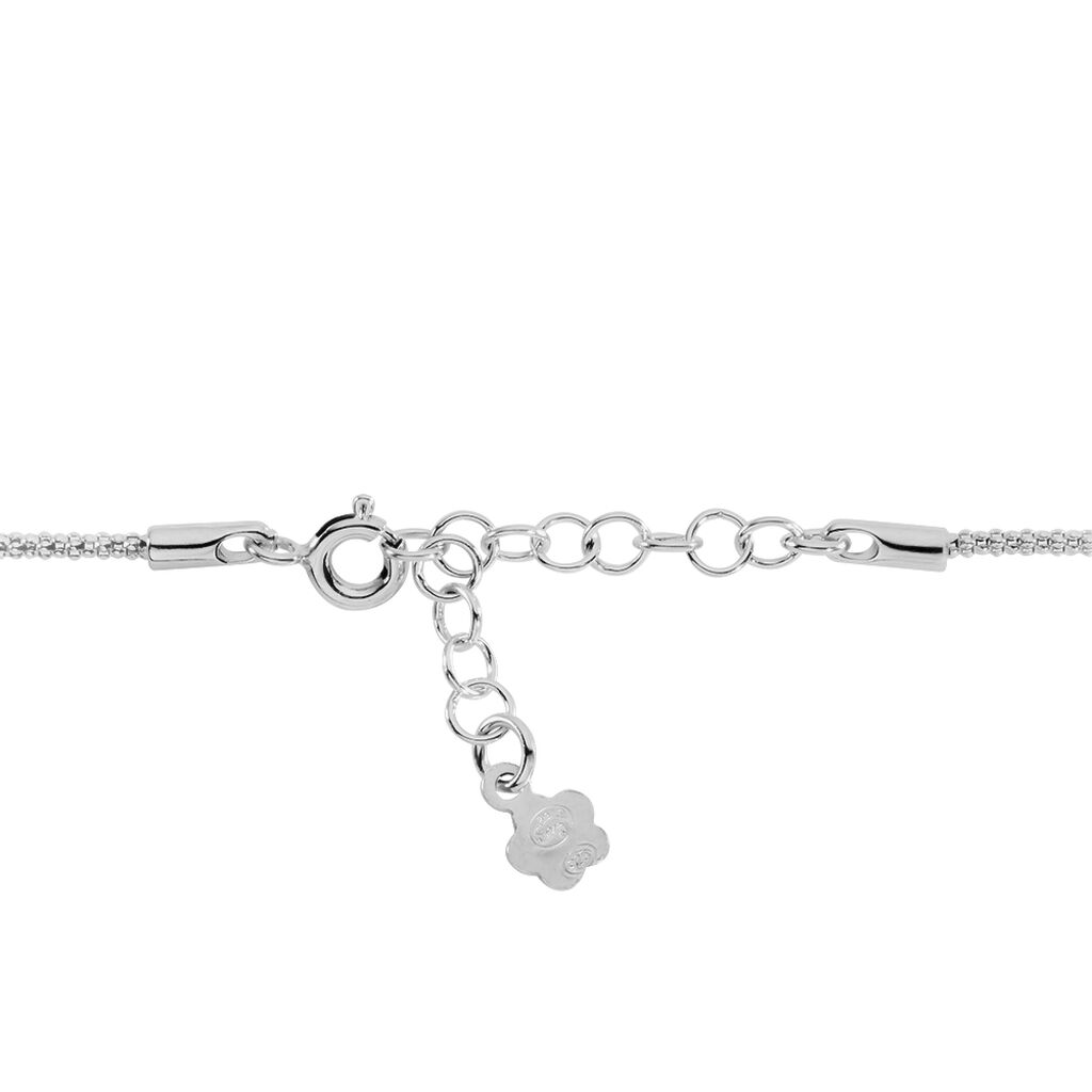 Bracelet Sidney Argent Blanc Oxyde De Zirconium Et Olivine - Bracelets chaînes Femme | Marc Orian
