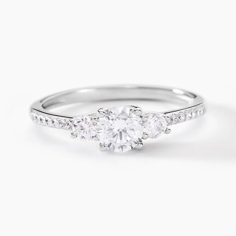 Bague Mallory Argent Blanc Oxyde De Zirconium - Bagues fiançailles Femme | Marc Orian