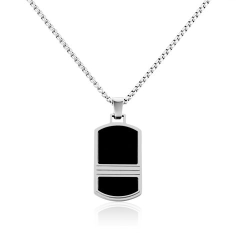Collier Acier Vieillit Bastet Agate - Colliers Homme | Marc Orian