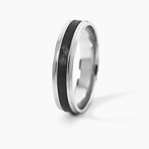 Alliance Camille Ruban Plat Or Blanc - Alliances duo Unisex | Marc Orian