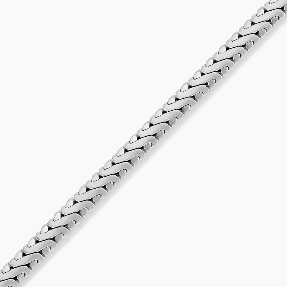 Bracelet Tim Acier Blanc - Bracelets mailles Homme | Marc Orian
