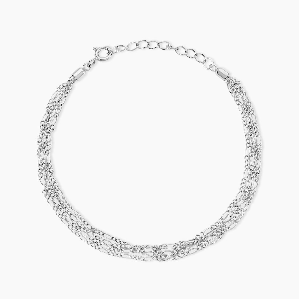 Bracelet Tango Argent Blanc - Bracelets Multirangs Femme | Marc Orian