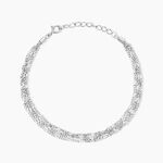 Bracelet Tango Argent Blanc - Bracelets Multirangs Femme | Marc Orian