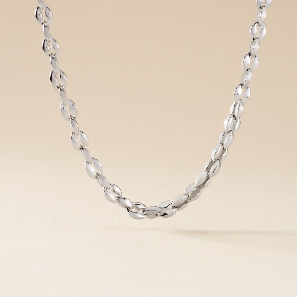 Collier Jourdan Homme Mikeno Acier Blanc - Colliers Homme | Marc Orian