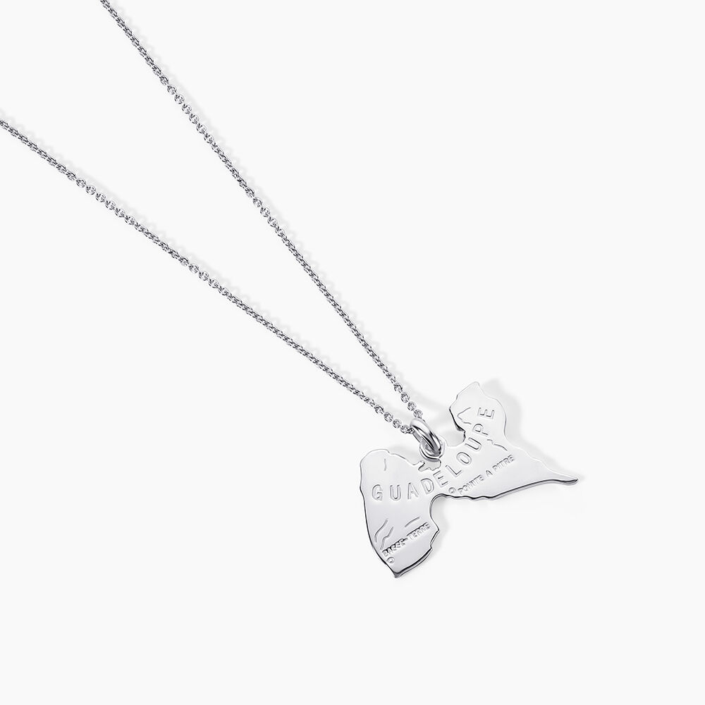 Pendentif Thea Argent Blanc - Bijoux fantaisie Famille | Marc Orian