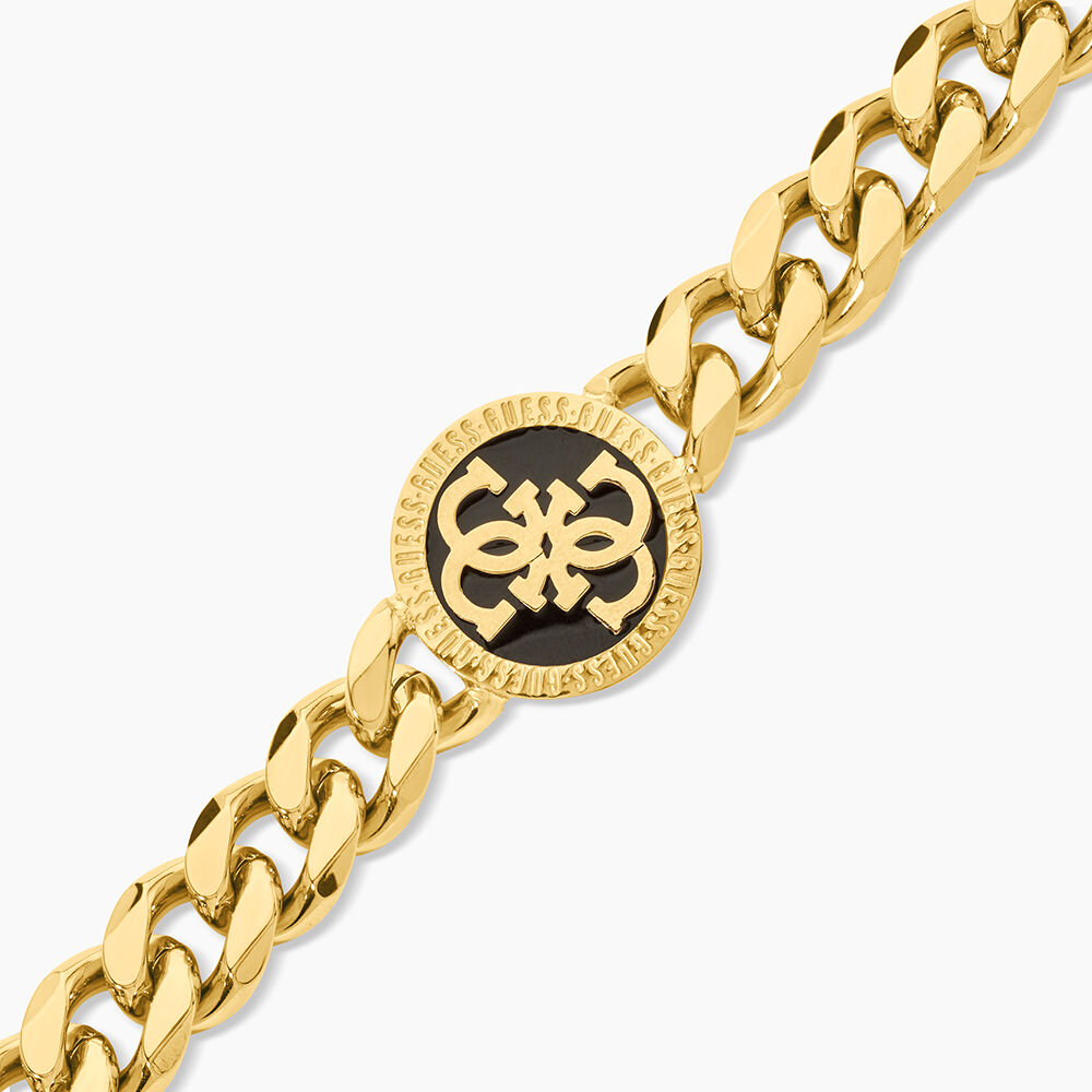 Bracelet Guess 4G Icon Acier Jaune - Bracelets cha&icirc;nes Homme | Marc Orian