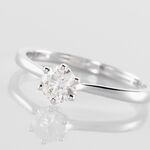 Bague Solitaire Athena Or Blanc Diamant - Parures de mariage Femme | Marc Orian