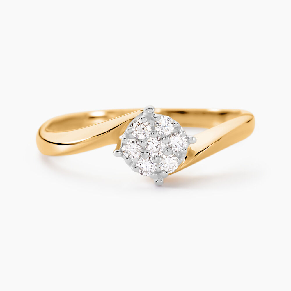 Bague Solitaire Lysia Or Jaune Diamant - Parures de mariage Femme | Marc Orian