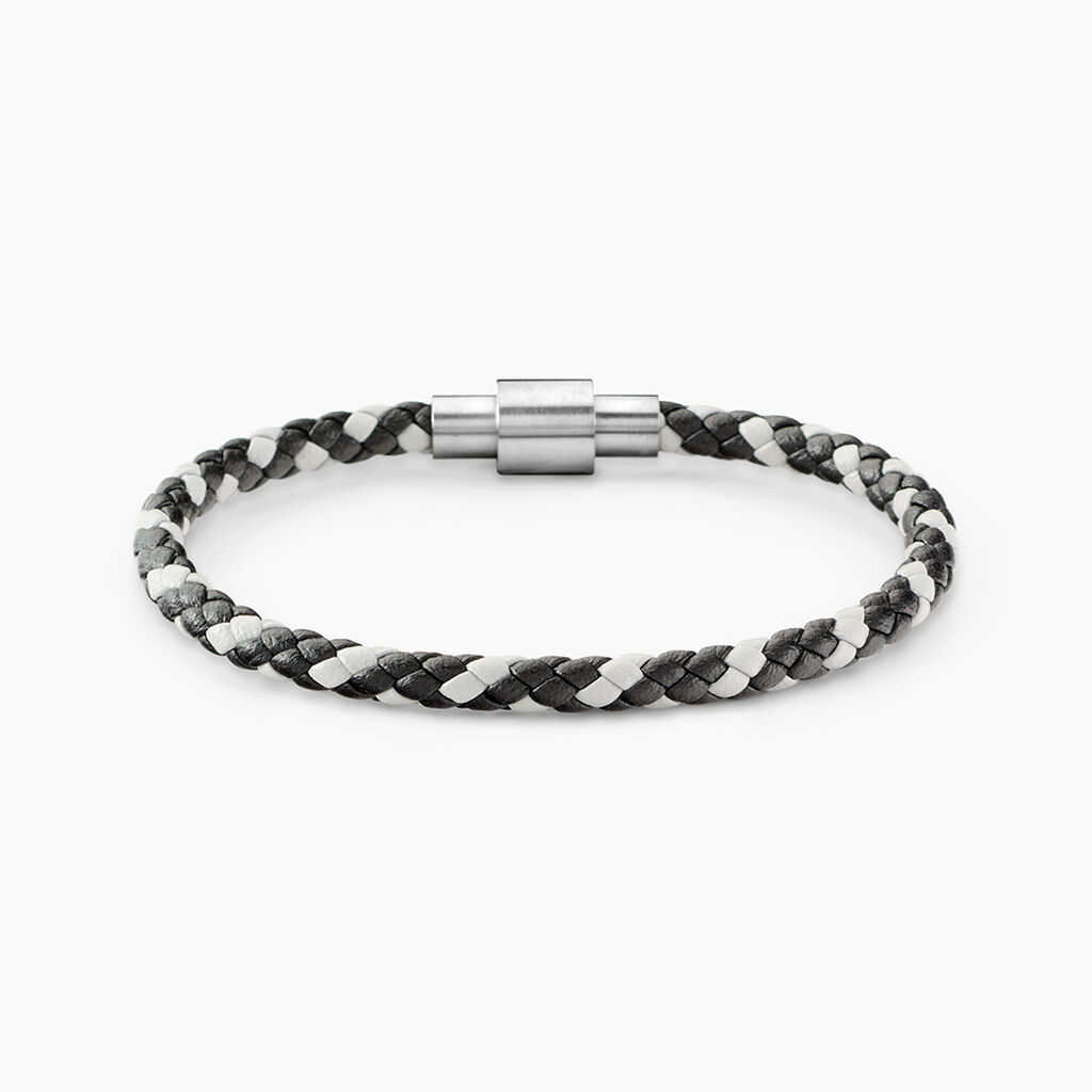 Bracelet Jourdan Cuir De Vache Bicolore - Bracelets cuir Homme | Marc Orian