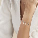 Bracelet Argent Blanc Osama - Bracelets fantaisie Femme | Marc Orian