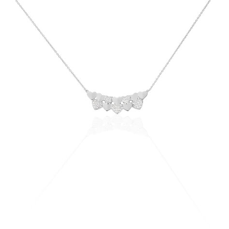 Collier Haylee Argent Blanc Oxyde De Zirconium - Colliers avec pierres Femme | Marc Orian