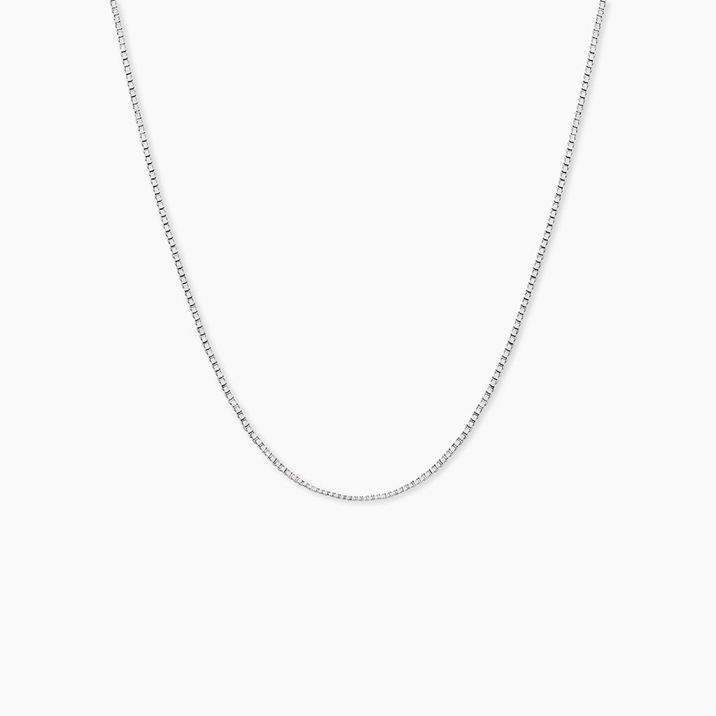 Cha&icirc;ne Alyze Argent Blanc - Colliers ras du cou Femme | Marc Orian