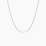 Cha&icirc;ne Alyze Argent Blanc - Colliers ras du cou Femme | Marc Orian