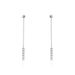 Boucles D'oreilles Pendantes Marjenka Or Blanc Diamant - Pendantes Femme | Marc Orian