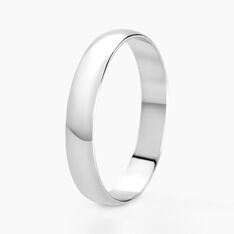 Alliance Meredithe Demi Jonc Classique Or Blanc - Alliances Famille | Marc Orian