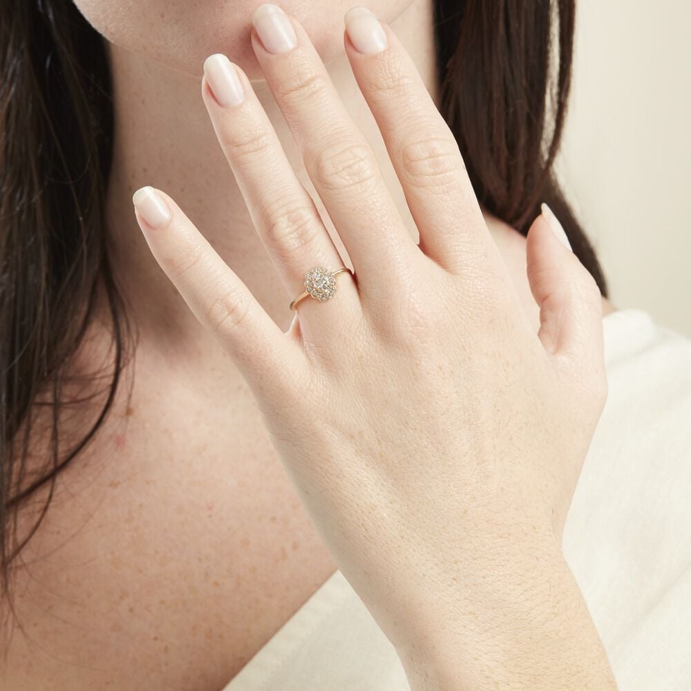 Bague Or Jaune Catharine Oxyde De Zirconium - Bagues avec pierre Femme | Marc Orian