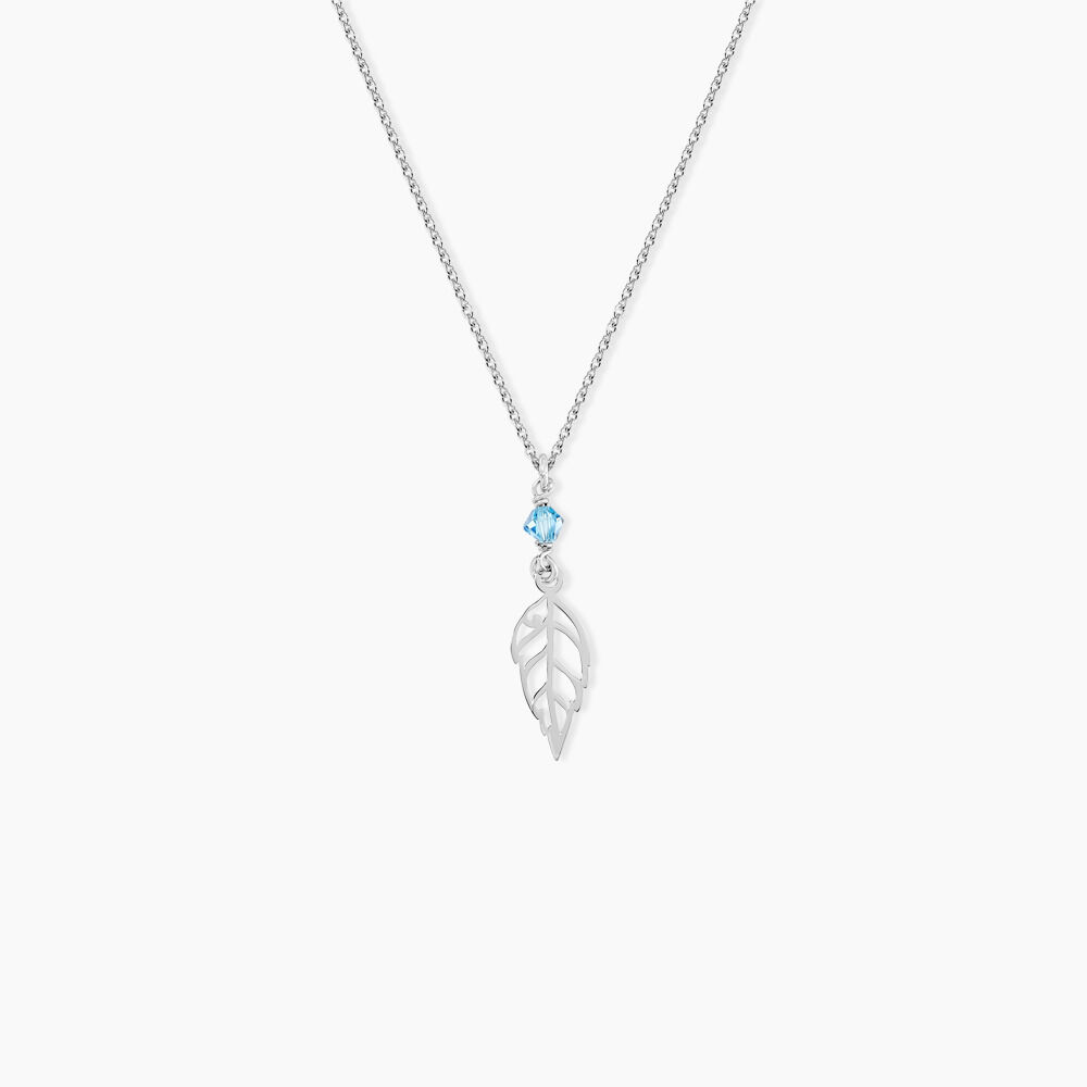 Collier Angelika Argent Blanc Pierre De Synthese - Colliers avec pierres Femme | Marc Orian