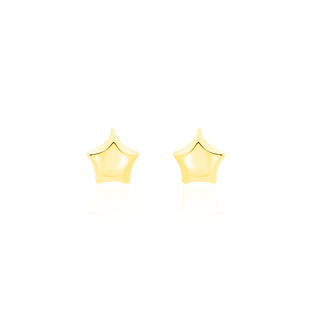 Boucles D'oreilles Puces Alphonsine Etoile Or Jaune - Puces Femme | Marc Orian