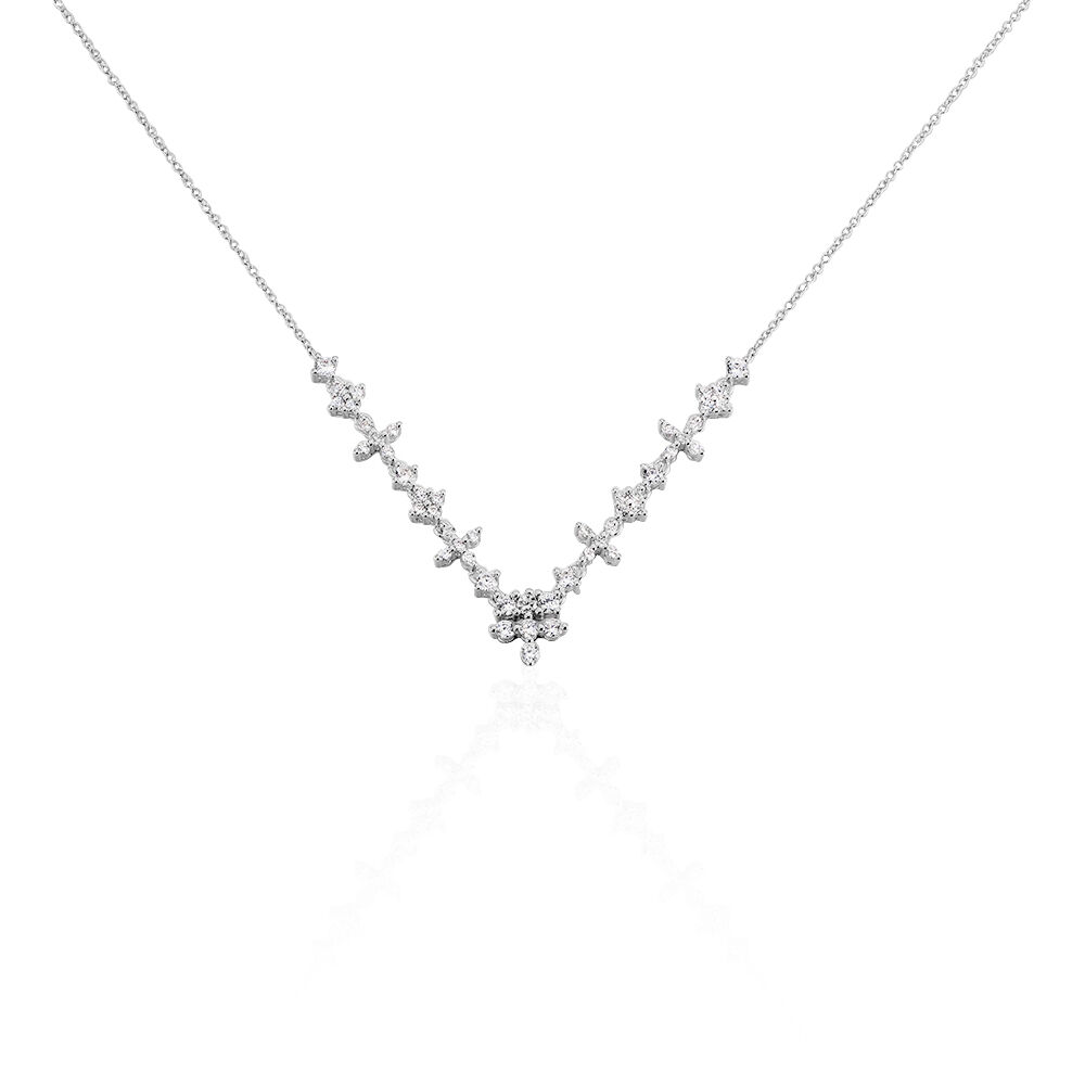 Collier Adriel Argent Blanc Oxyde De Zirconium - Colliers avec pierres Femme | Marc Orian