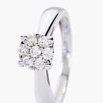 Bague Solitaire Artemis Or Blanc Diamant - Solitaires Femme | Marc Orian