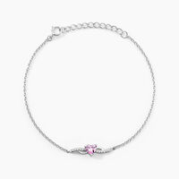 Bracelet Argent Blanc Avalon Oxyde De Zirconium