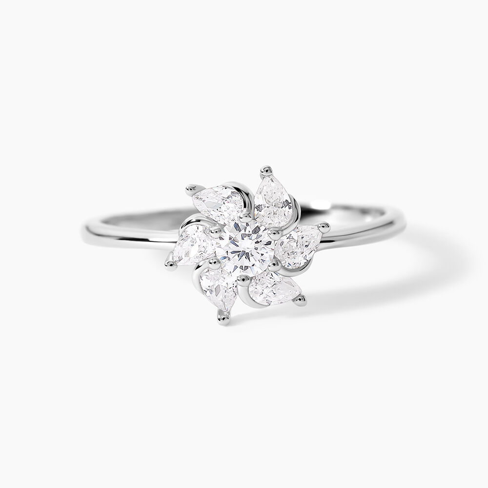 Bague Ulyssia Argent Blanc Oxyde De Zirconium - Bijoux fantaisie Femme | Marc Orian