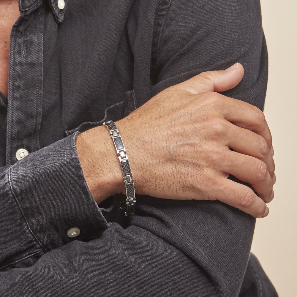 Bracelet Arnaud Acier Blanc - Bracelets Homme | Marc Orian