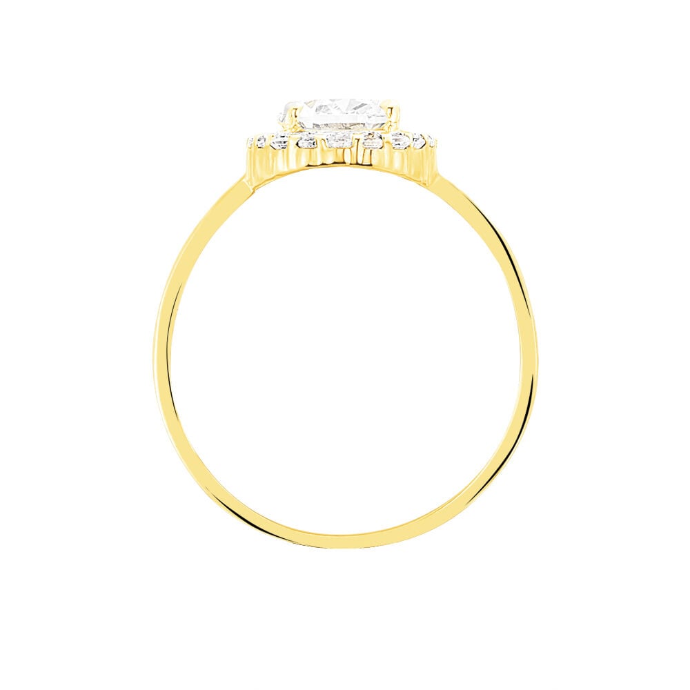 Bague Solitaire Cillie Or Jaune Oxyde De Zirconium - Solitaires Femme | Marc Orian