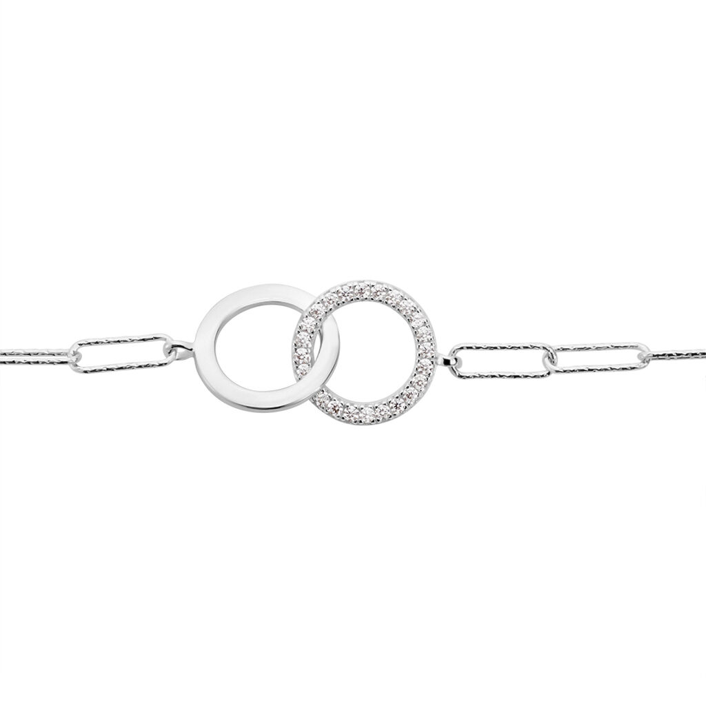 Bracelet Argent Satin Oxydes De Zirconium - Bracelets chaînes Femme | Marc Orian
