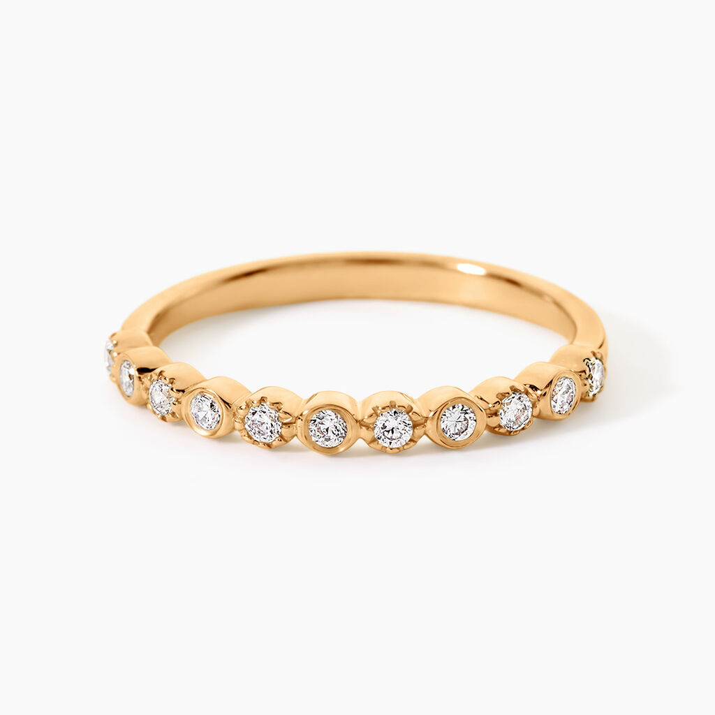 Bague Emiliana Plaqu&eacute; Or Jaune Oxyde De Zirconium - Bijoux fantaisie Femme | Marc Orian