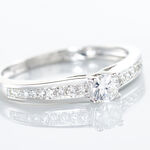 Bague Solitaire Aramis Or Blanc Diamant - Solitaires Femme | Marc Orian