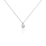 Collier Alexandra Or Blanc Diamant - Colliers solitaires Femme | Marc Orian