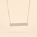 Collier Beavis Or Blanc - Bijoux personnalis&eacute;s Femme | Marc Orian