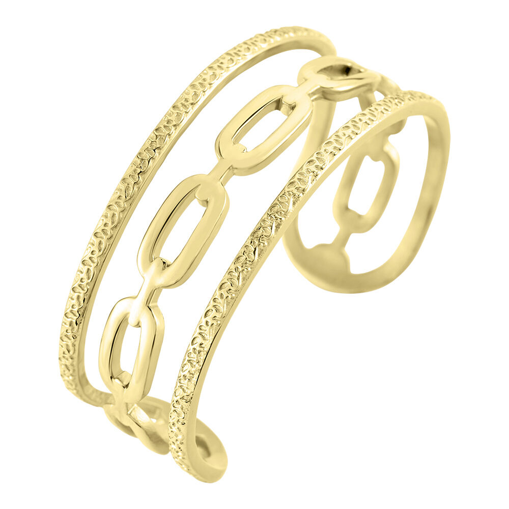 Bracelet Manchette Olya Acier Jaune - Bijoux fantaisie Femme | Marc Orian