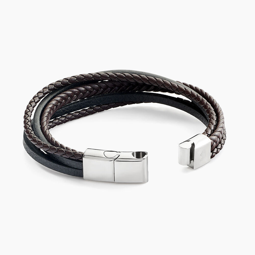 Bracelet Jourdan Byron Acier Blanc - Bracelets cuir Homme | Marc Orian