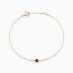 Bracelet Or Jaune Onora Rubis - Bracelets cha&icirc;nes Femme | Marc Orian